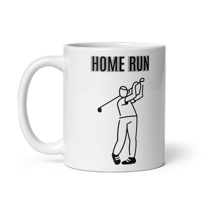 Golf - Home Run - Coffee Mug. Coffee Tea Cup Funny Words Novelty Gift Present White Ceramic Mug for Christmas Thanksgiving - image4